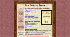 Desktop Screenshot of coxcustomcases.com