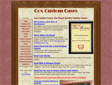 Tablet Screenshot of coxcustomcases.com